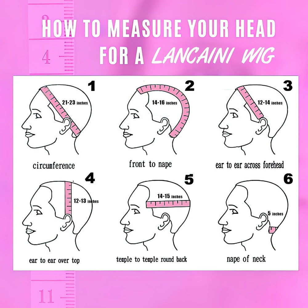 LANCAINI 5-inch fringe enables versatile face-framing styling.