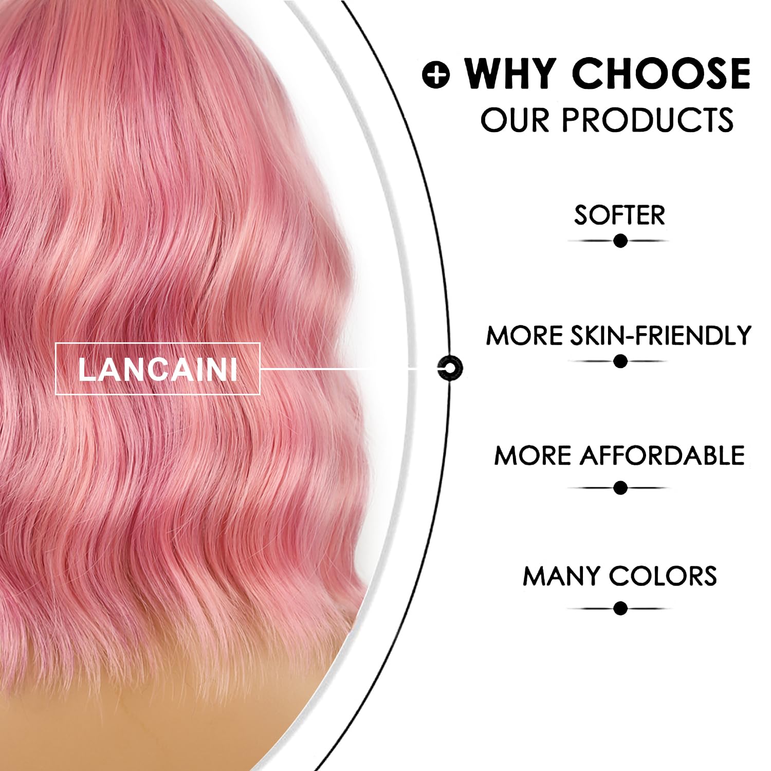 LANCAINI breathable rose net cap ensures comfortable wear during cosplay.
