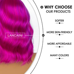 LANCAINI cosplay wig with bangs enhances costume look with minimal effort