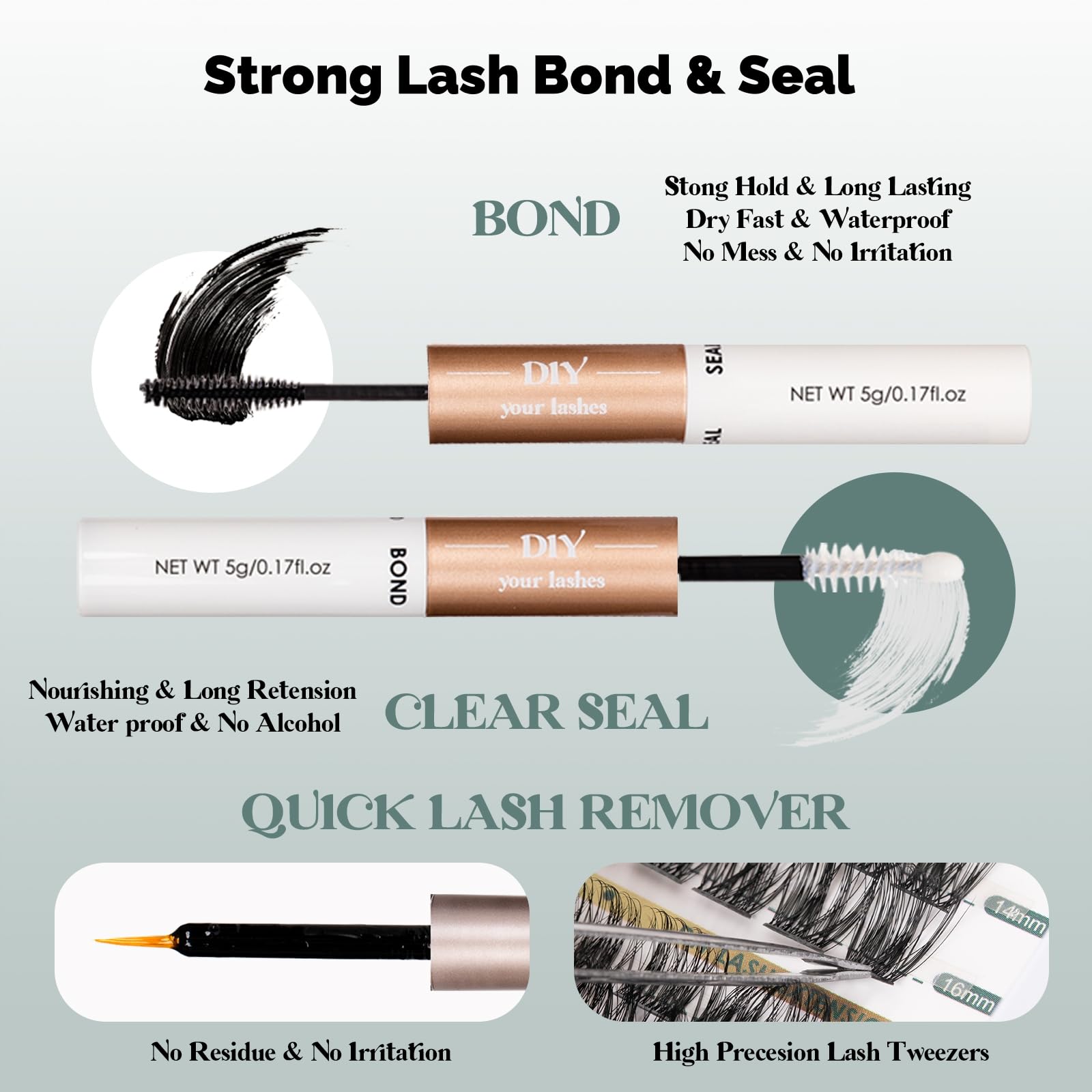 Lanciley lash remover enables gentle, quick cleanup after styling