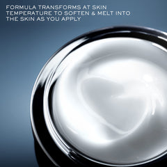Lancôme Advanced Génifique Night Cream application demonstrates soothing, non-greasy nighttime hydration.