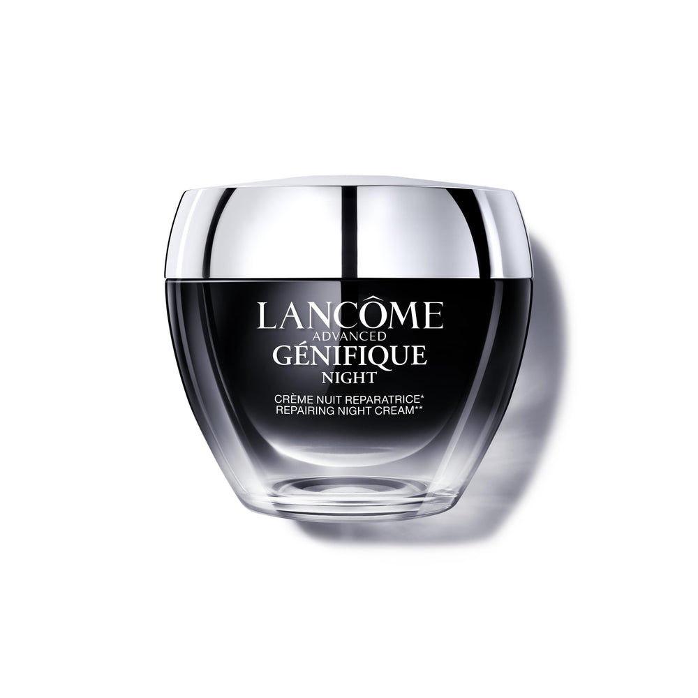 Lancôme Advanced Génifique Night Cream bottle for overnight moisture and barrier repair.