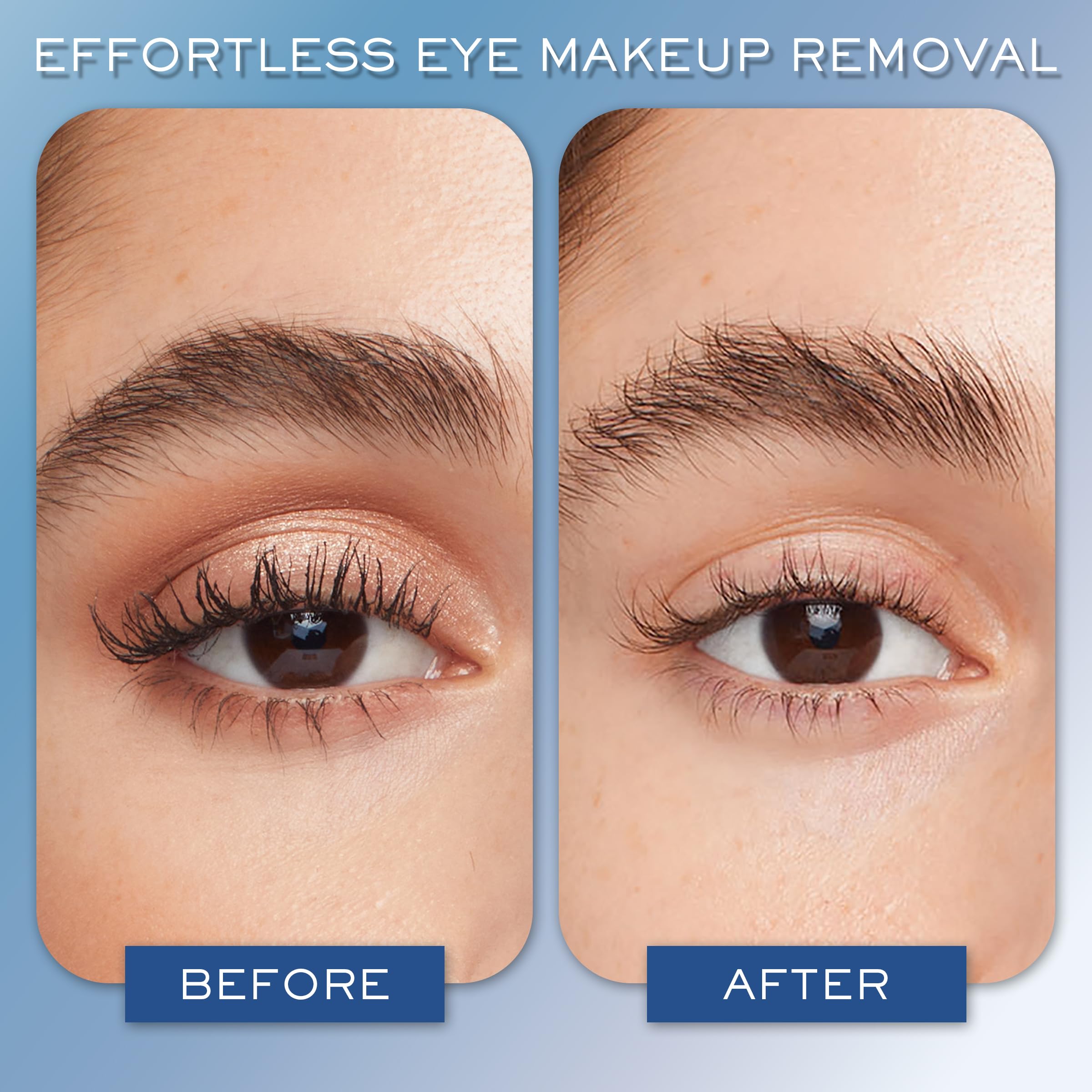 Lancôme Bi-Facil waterproof makeup removal showing effectiveness.