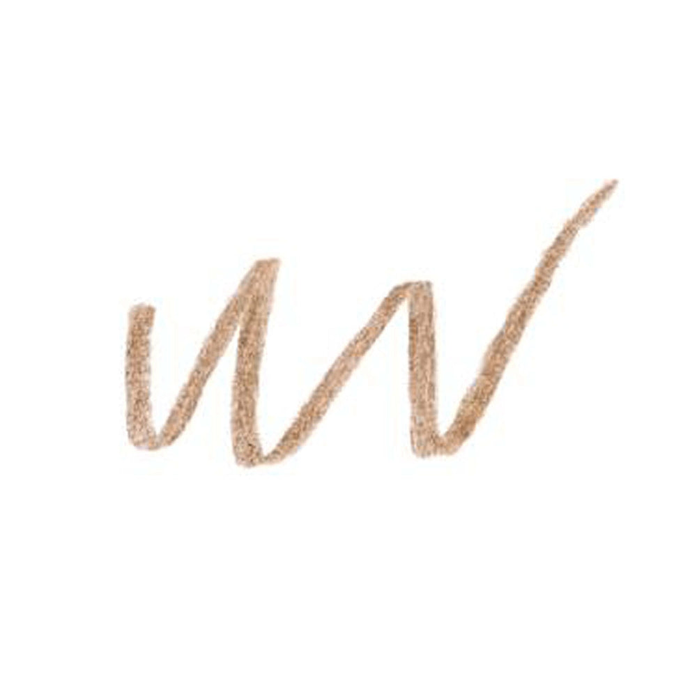 Lancôme Brow Shaping Powdery Eyebrow Pencil swatch on skin for natural shading.