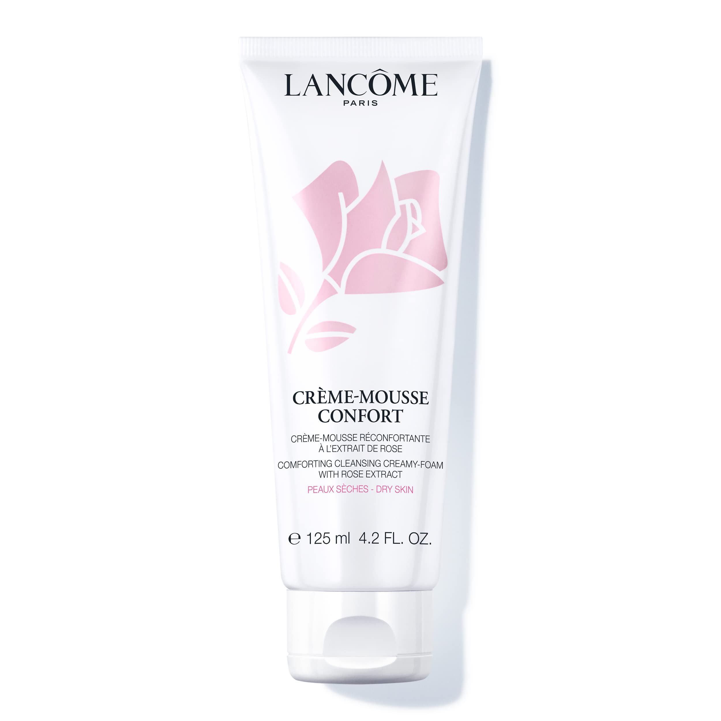 Lancôme Crème Mousse Confort bottle with rich cleansing foam for skin