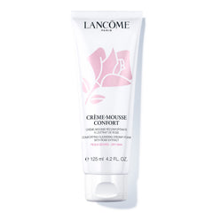 Lancôme Crème Mousse Confort bottle with rich cleansing foam for skin