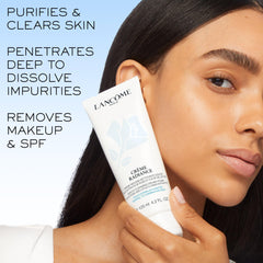 Lancome Creme Radiance textured close-up shows creamy, balancing wash.