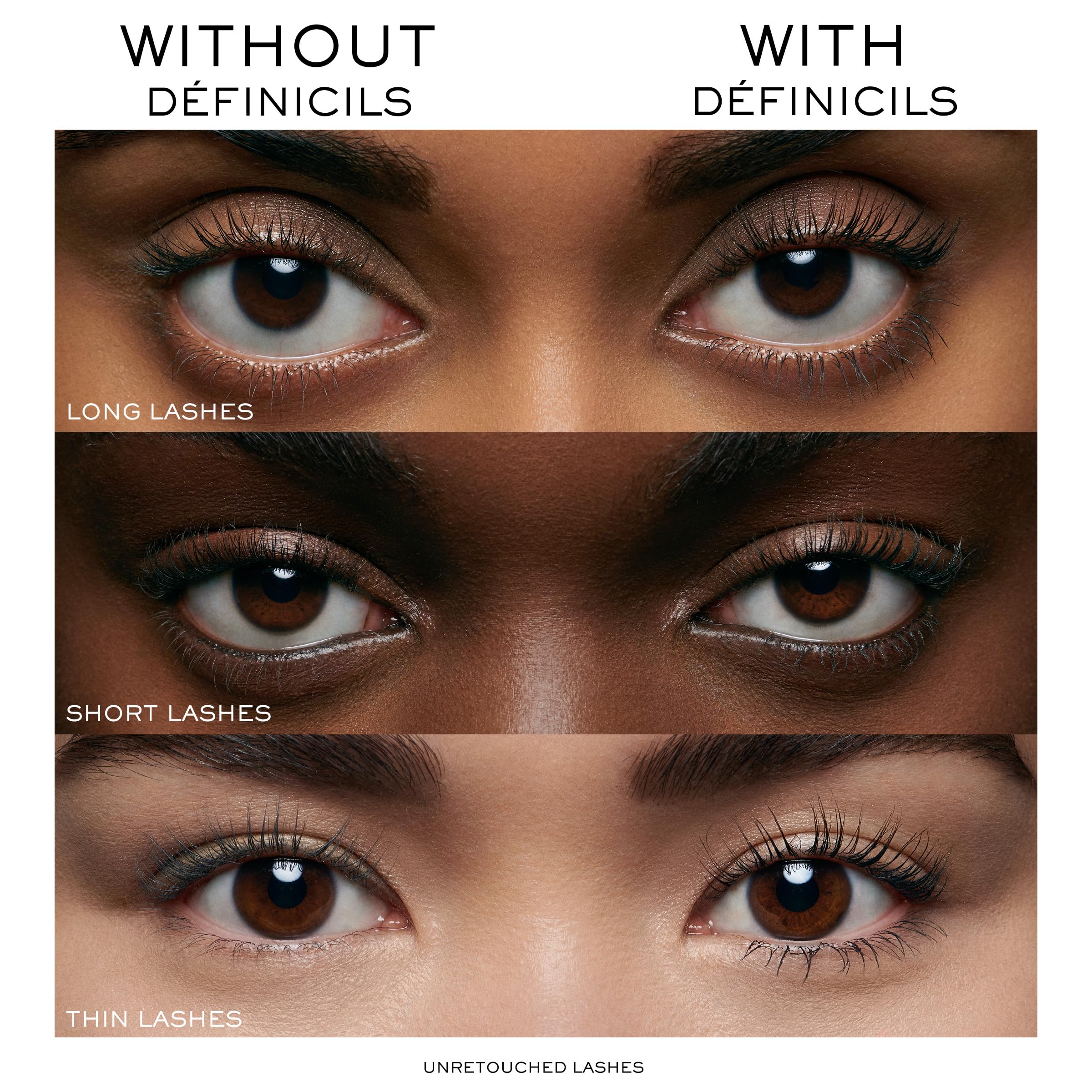 Vitamin B5 conditioning in Lancôme Définicils helps lashes feel nourished during wear.