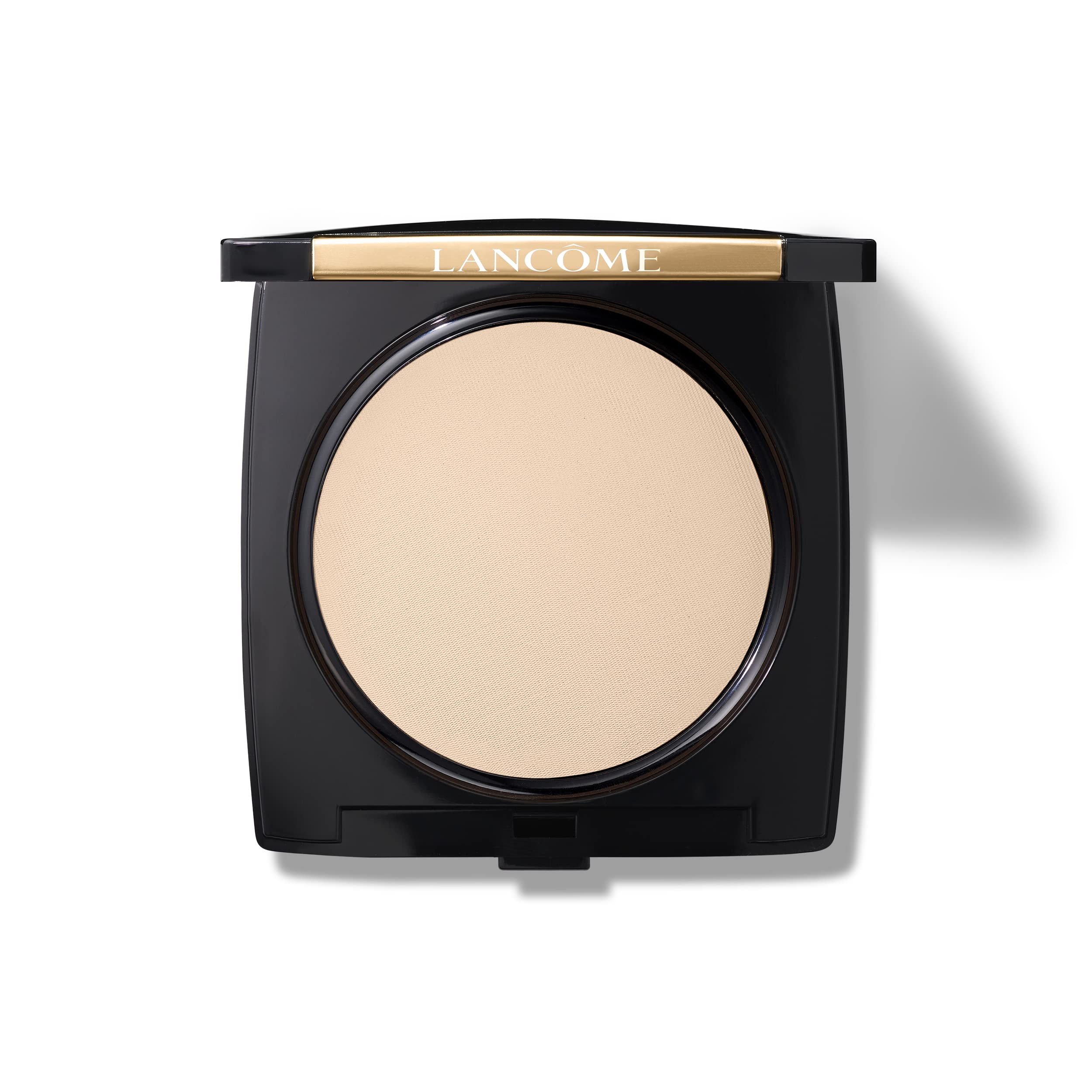 Lancôme Dual Finish bottle closeup with satin finish and buildable coverage.