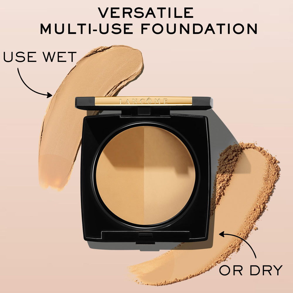Lancôme Dual Finish dermatologist-tested label on packaging.