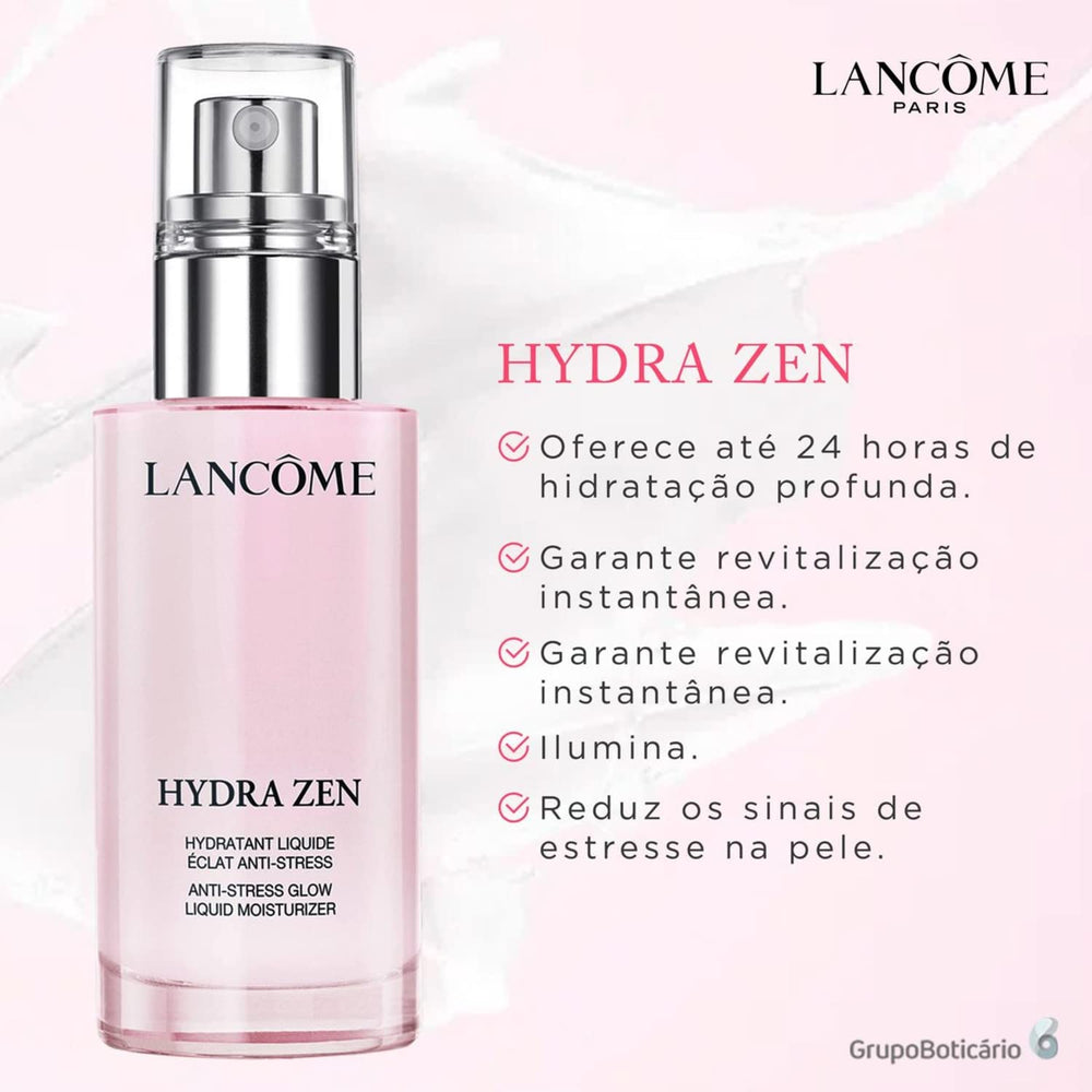 Lancôme Hydra Zen Glow Moisturizer swatch shows instant softness and radiance