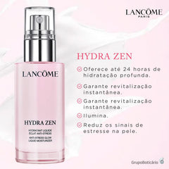Lancôme Hydra Zen Glow Moisturizer swatch shows instant softness and radiance