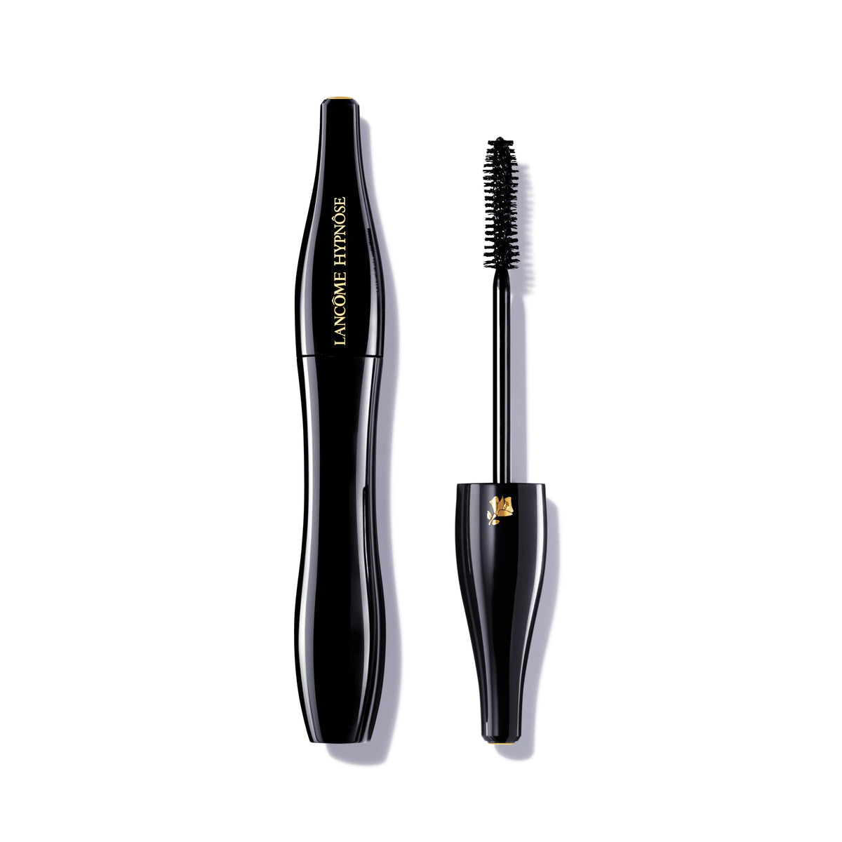 Lancôme Hypnôse mascara bottle with a sleek black finish enabling versatile volume.