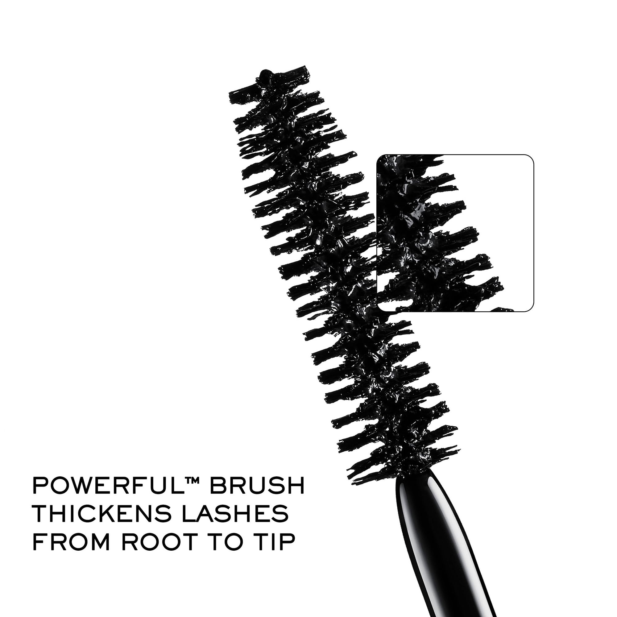 Lashes lengthened and separated for a natural to dramatic look.