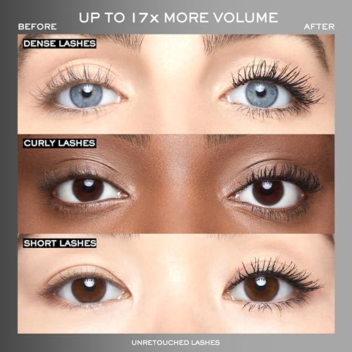 Lancôme Hypnôse Drama brush application showing even root-to-tip coverage.