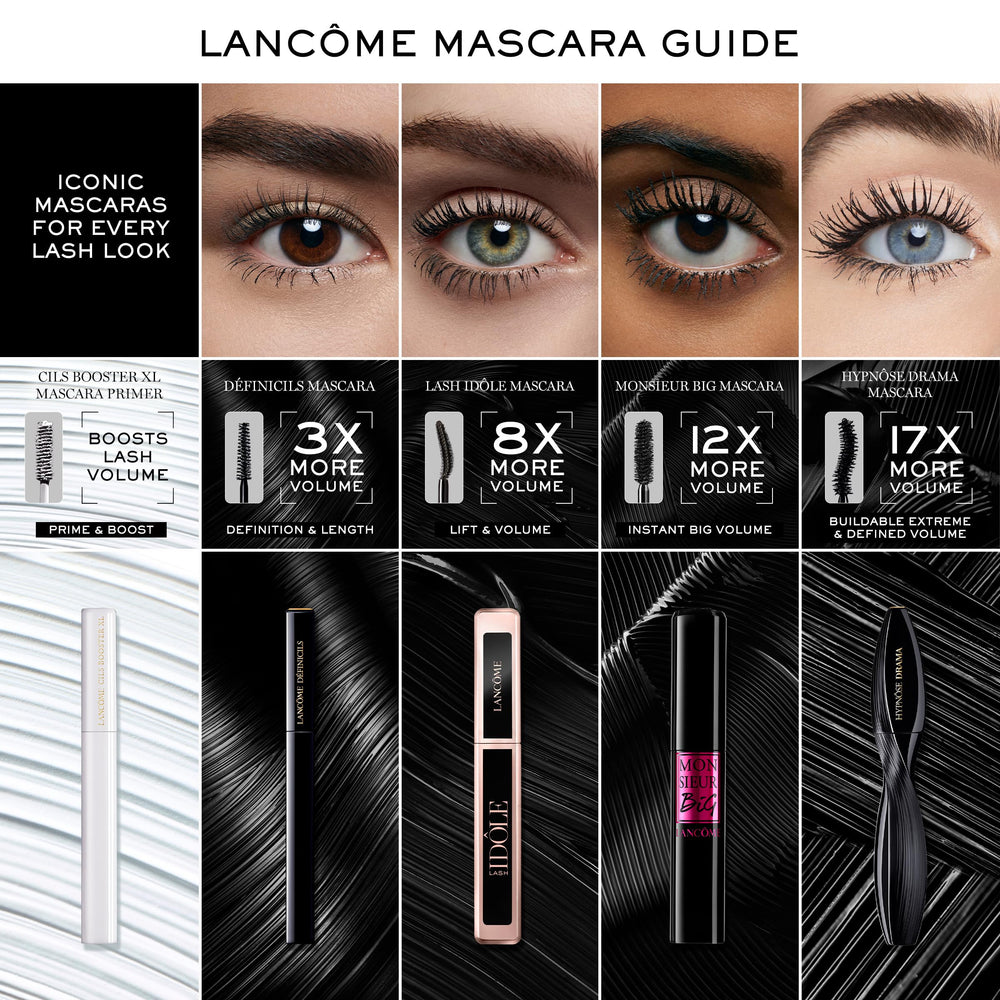 Lancôme Hypnôse Drama brush close-up showing oversized S-shaped bristles.