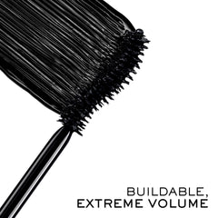 Close-up of the oversized S-shaped brush for even coating across lashes.