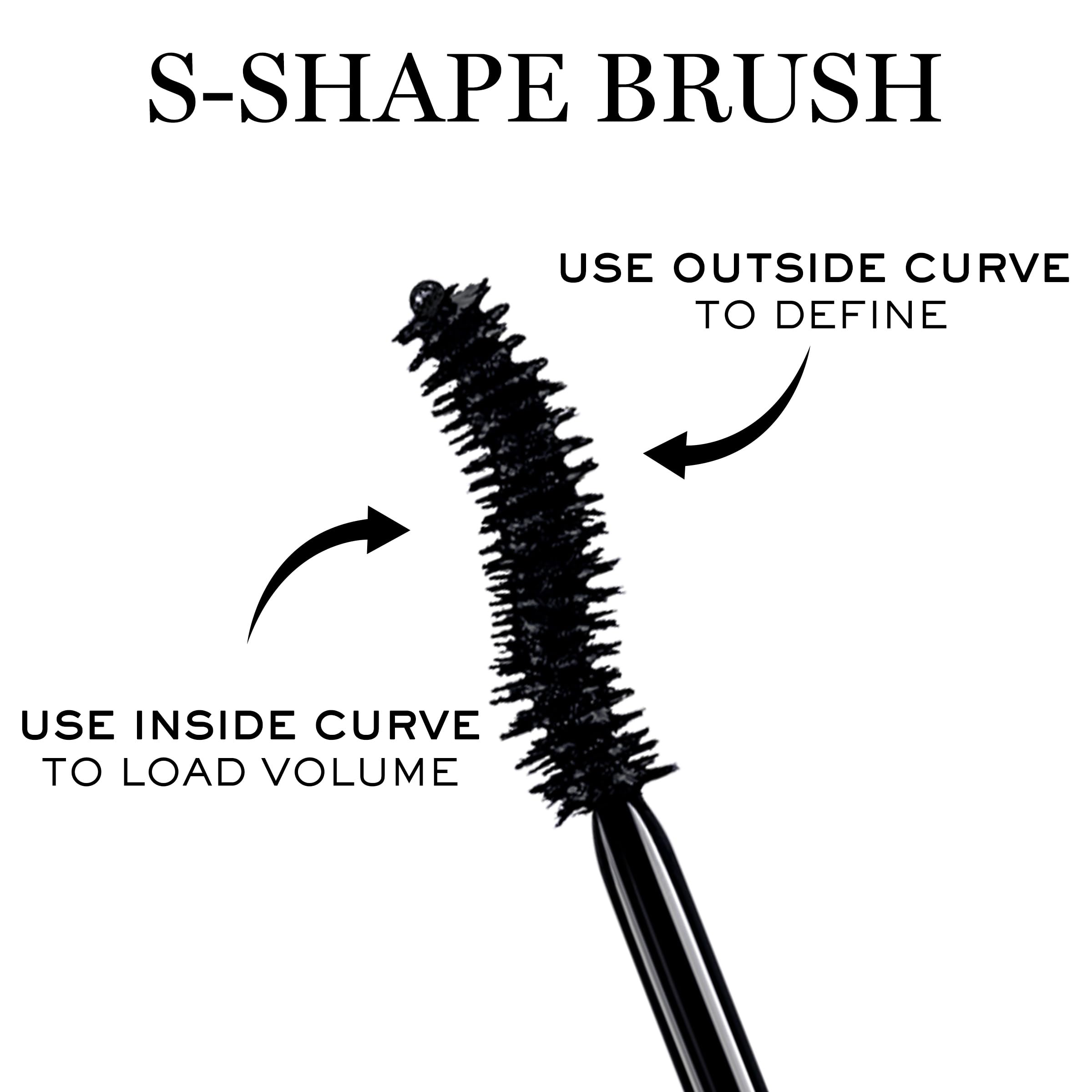 Wand perspective showing root-to-tip coverage on a full lash set.