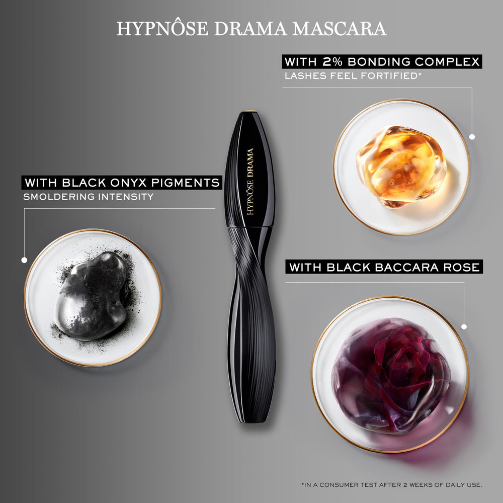 Lancôme Hypnôse Drama smudge-proof finish for all-day wear.