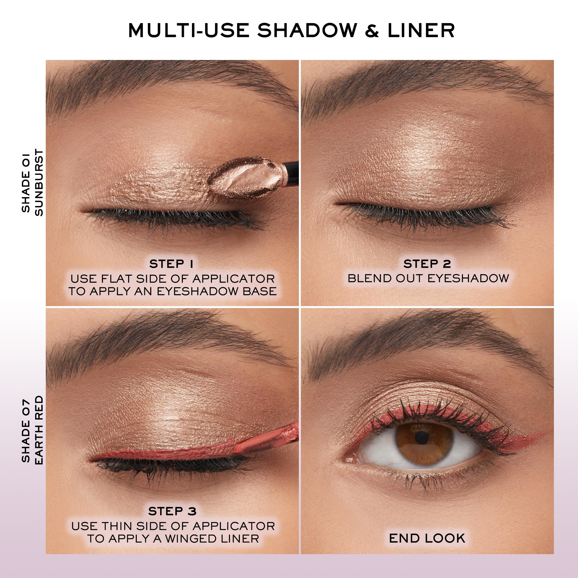 Lancôme Idôle Tint shimmer shade used as liquid highlighter on cheekbones