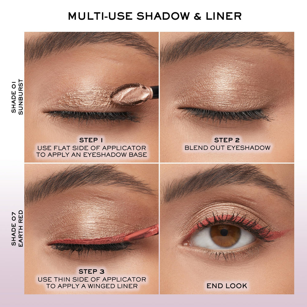 Lancôme Idôle Tint shimmer shade used as liquid highlighter on cheekbones