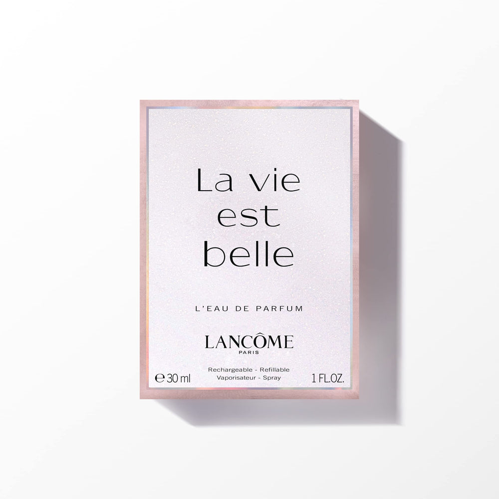 Lancôme La Vie Est Belle EDP longevity shown through a full-day wear test.