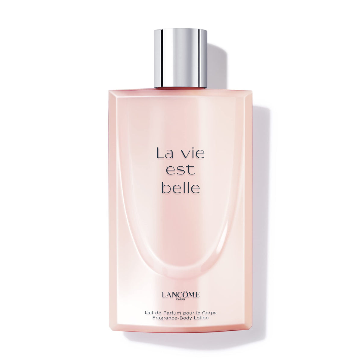 Lancôme La Vie Est Belle scented body lotion bottle showing hydrating formula