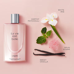 Close-up of lotion texture from Lancôme La Vie Est Belle for smooth skin