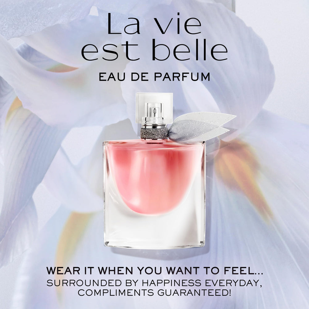Lancôme La Vie Est Belle spritz on skin, suggesting a fresh daytime aroma