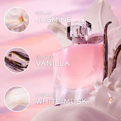 Lancôme La Vie Est Belle Vanille Nude bottle top detail for refined aesthetics.