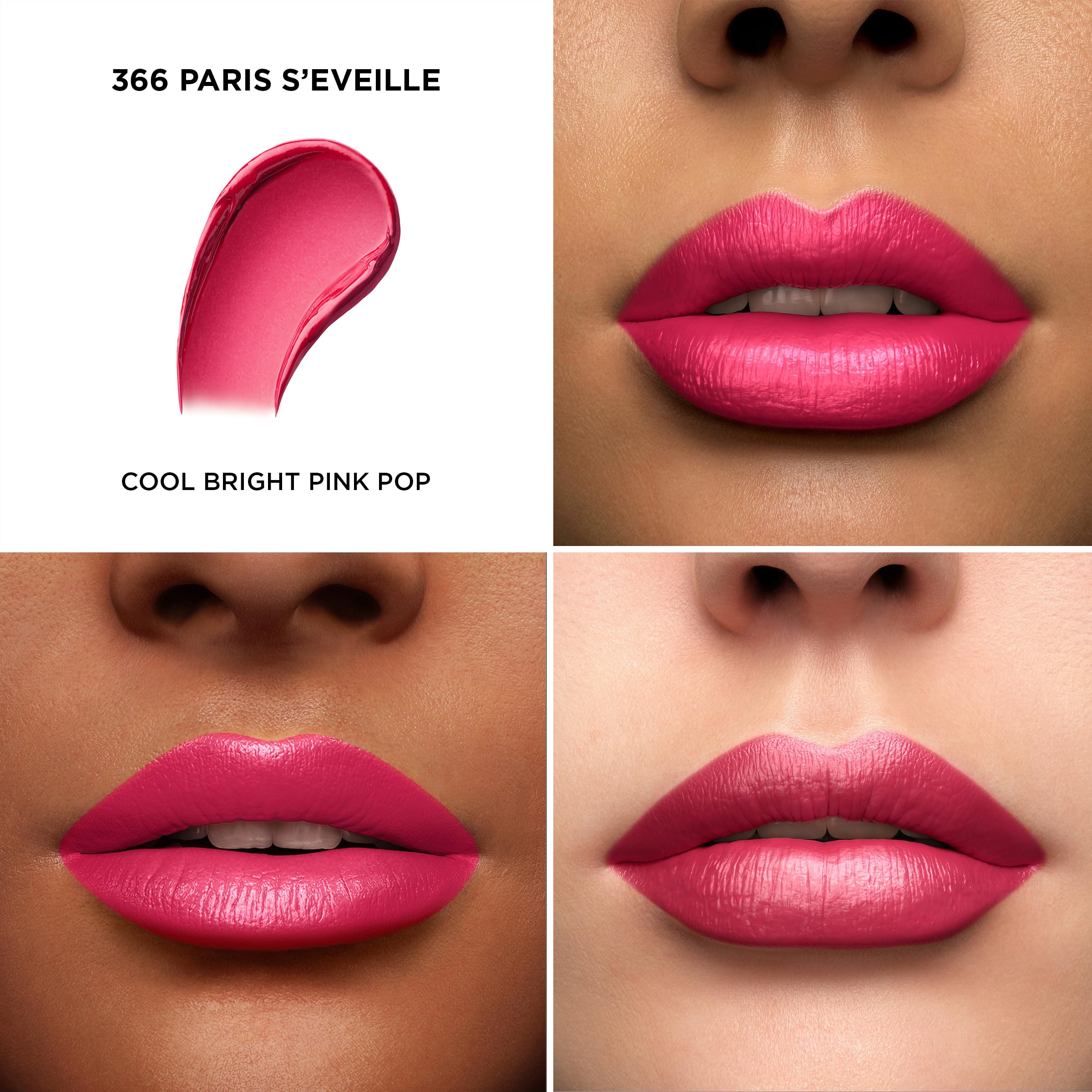 Application close-up of Lancôme L'Absolu Rouge on lips for smooth glide.
