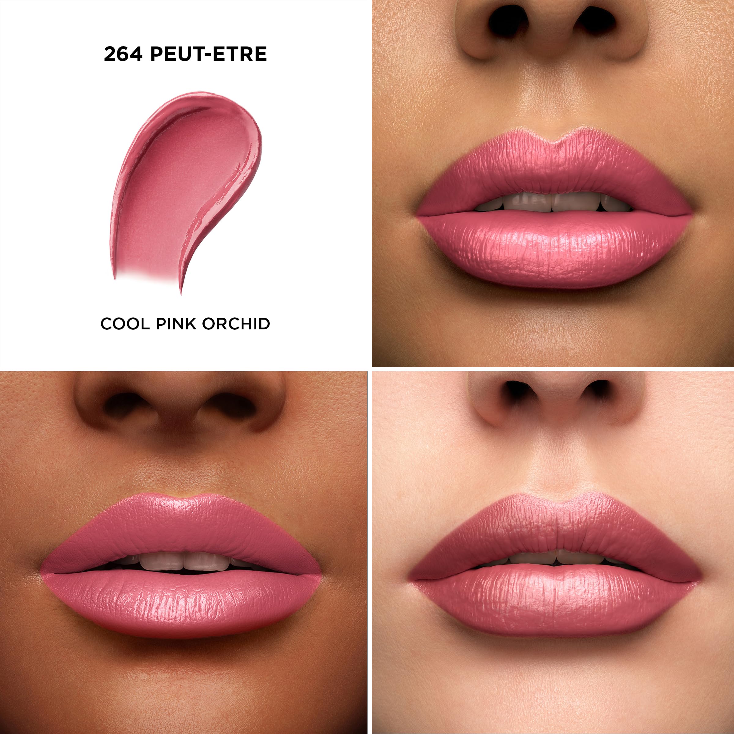 Lancôme L'Absolu Rouge applying action demonstrates smooth glide for comfortable wear.