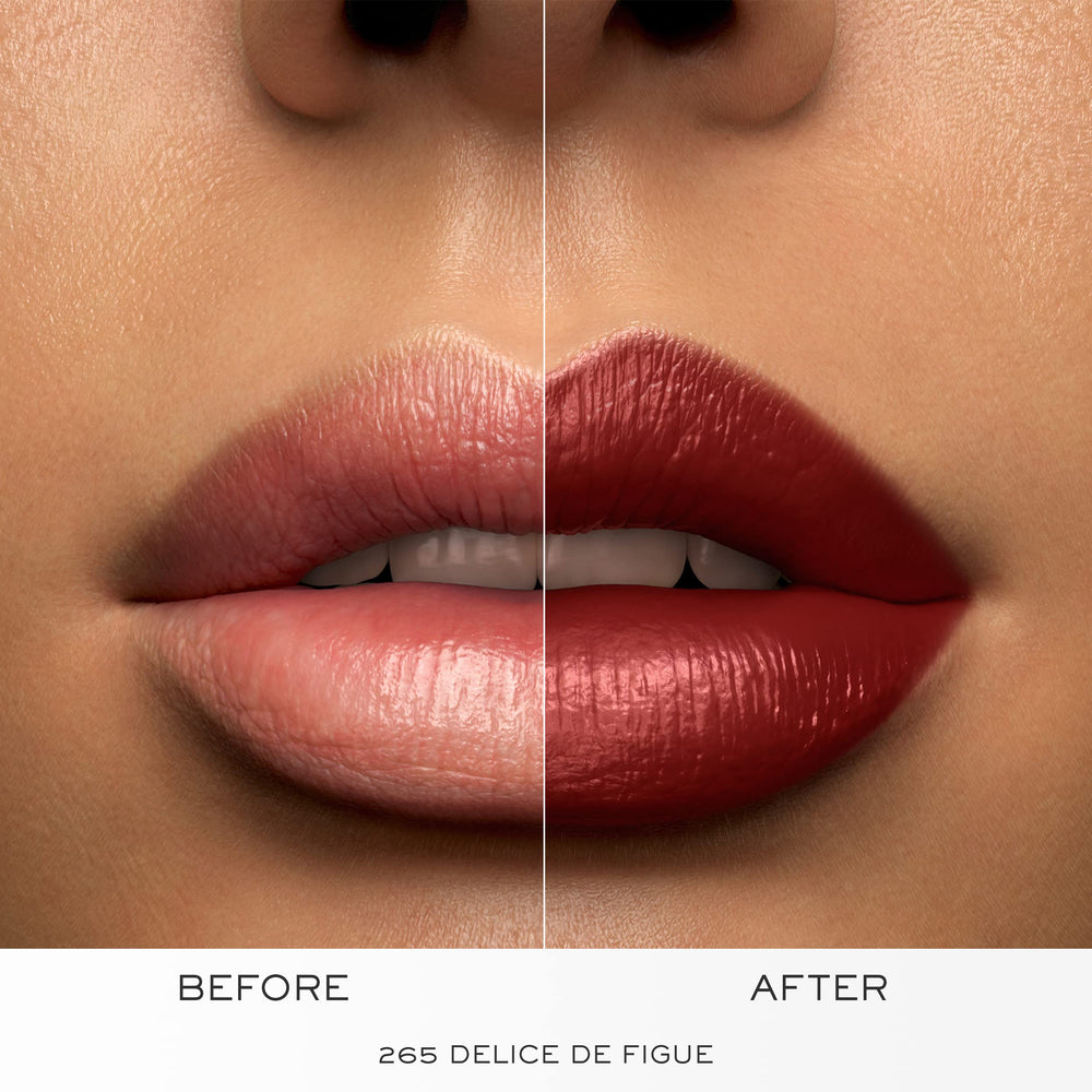 Lancôme L'Absolu Rouge Delice de Figue soft pout close-up