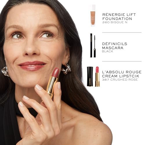 Lancôme L'Absolu Rouge lip look suitable for evening or office occasions.