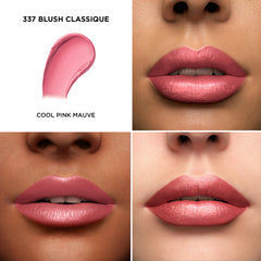 Lancôme L'Absolu Rouge swatch reveals rich color and radiant finish.