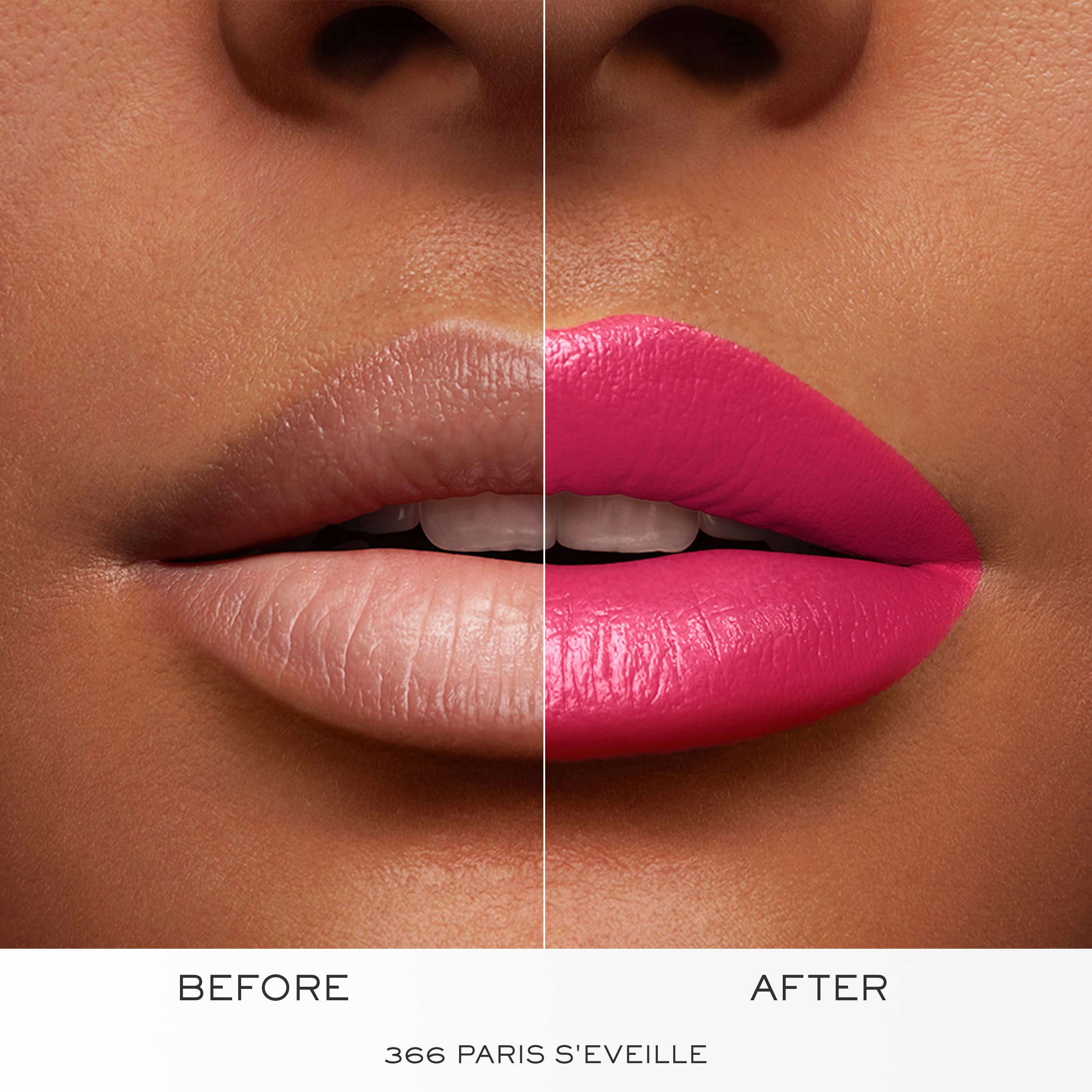 Luxurious cream finish of Lancôme L'Absolu Rouge shown up close.
