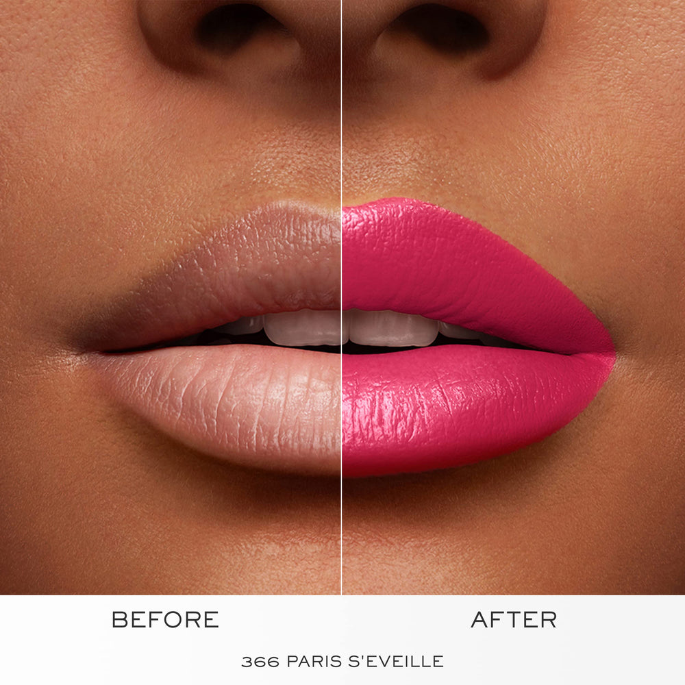 Luxurious cream finish of Lancôme L'Absolu Rouge shown up close.