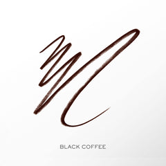 Lancôme Le Crayon Khol Black Coffee on-eye application demonstrates smooth glide and defined look.