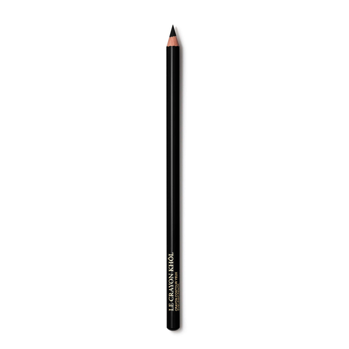 Lancôme Le Crayon Khôl eyeliner pencil showing creamy texture in Black Ebony for smooth lining