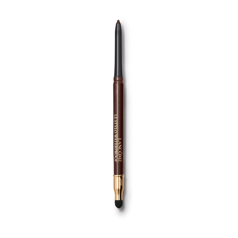 Lancôme Le Stylo Waterproof Eyeliner Pencil Chocolat close-up swatch for precise, long-lasting line