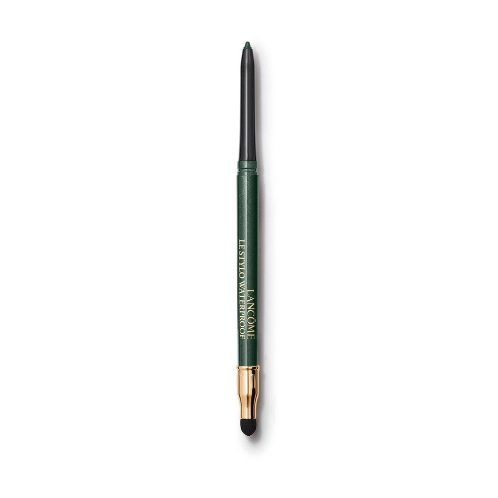 Lancôme Le Stylo Waterproof Eyeliner Pencil close-up showing creamy texture and bold color.