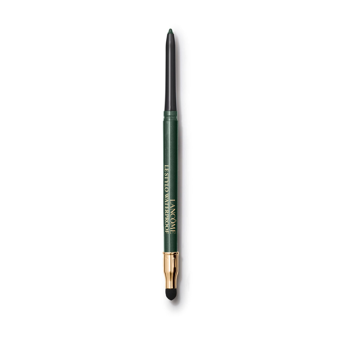 Lancôme Le Stylo Waterproof Eyeliner Pencil close-up showing creamy texture and bold color.
