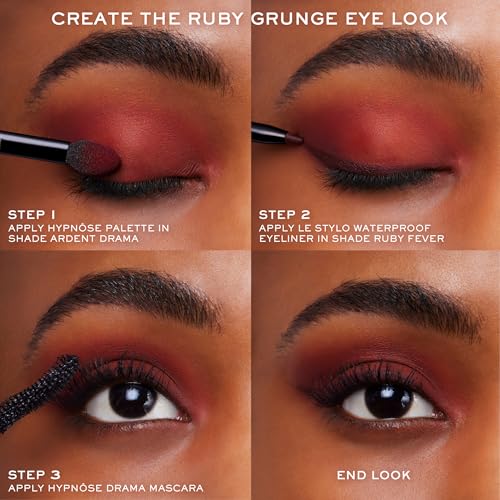 Lancôme Le Stylo Pencil lash-line precision swatch for tight, clean definition.