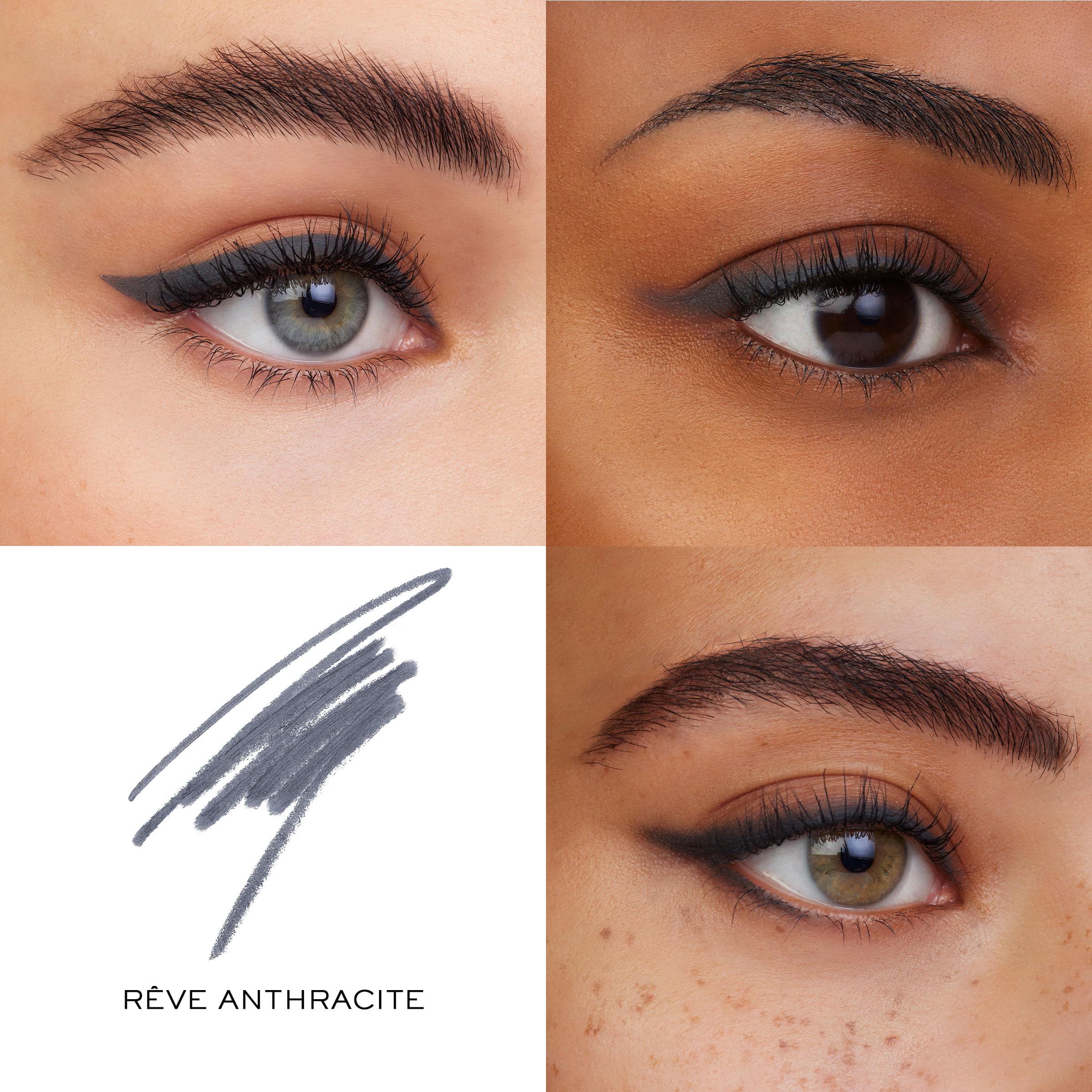 Lancôme Le Stylo Pencil smudge-tool in action for a soft, smoky blend.