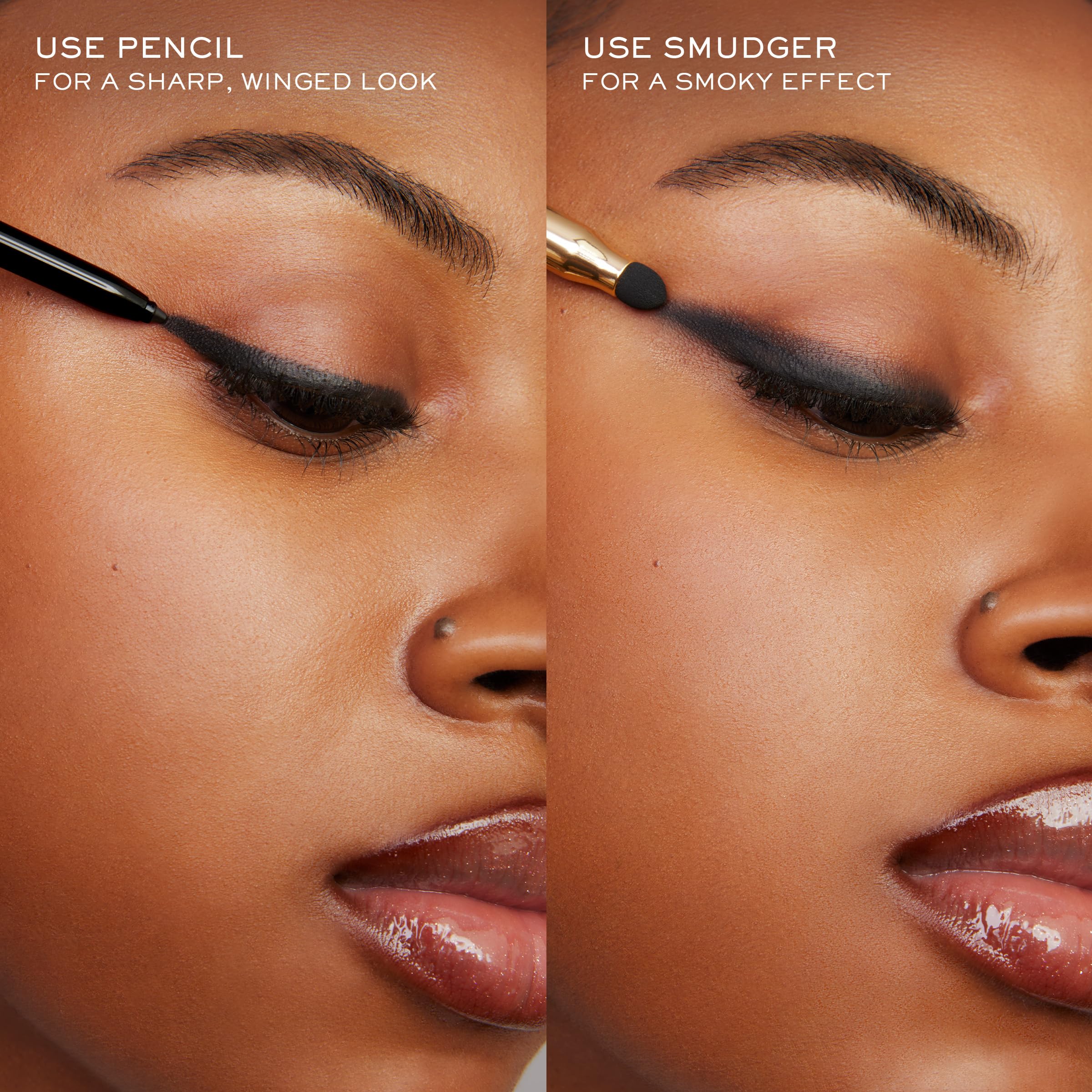 Lancôme Le Stylo Pencil shade swatch in Reve Anthracite.