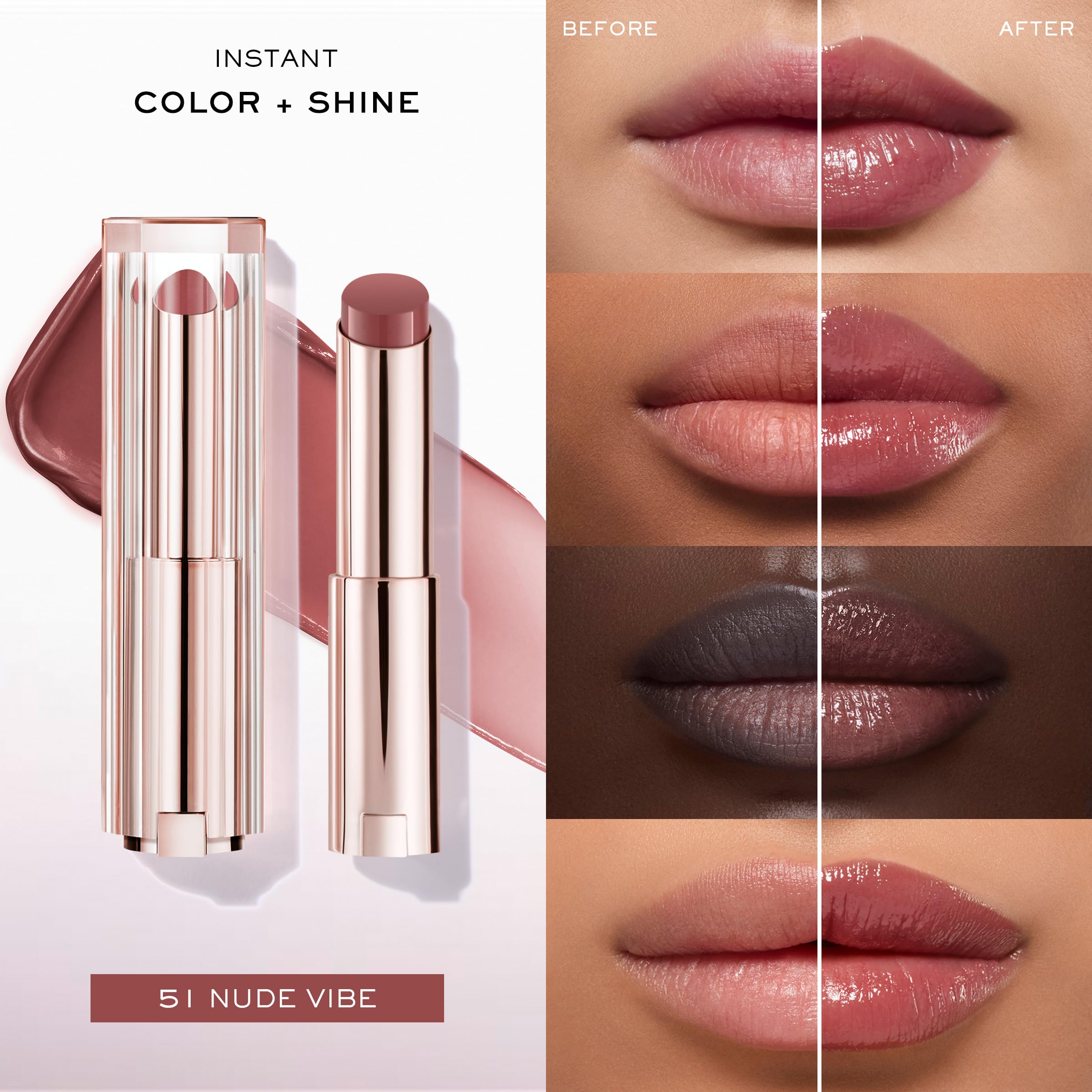 Lancôme Lip Idôle Butterglow provides 24-hour hydration.