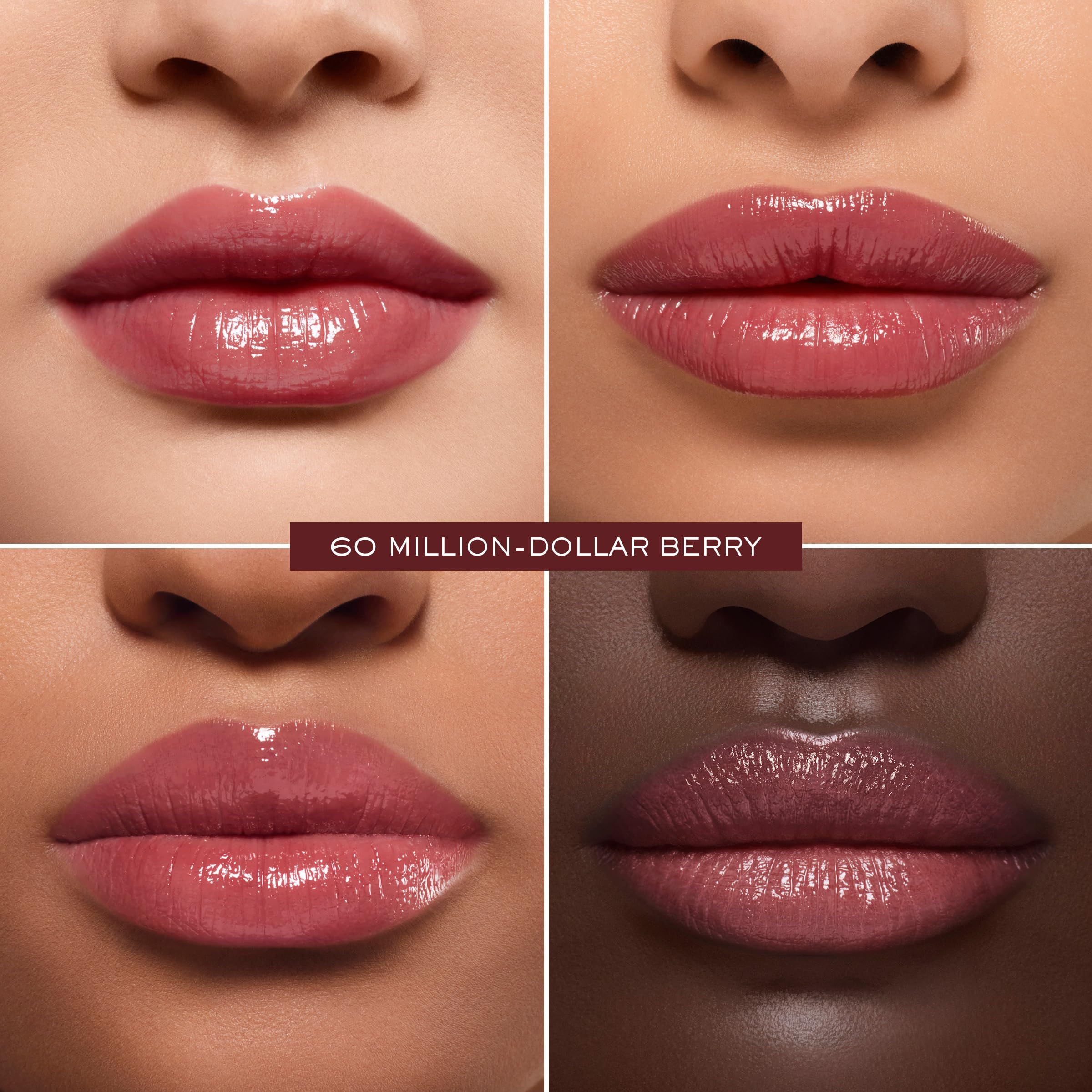 Lancôme Lip Idôle Squalane-12 Butterglow moisture swatch shows hydration