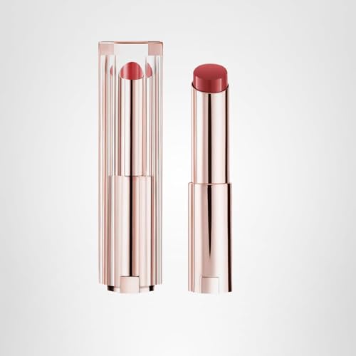45 Rosy Nude shade from Lancôme Lip Idôle Butterglow line on lips.
