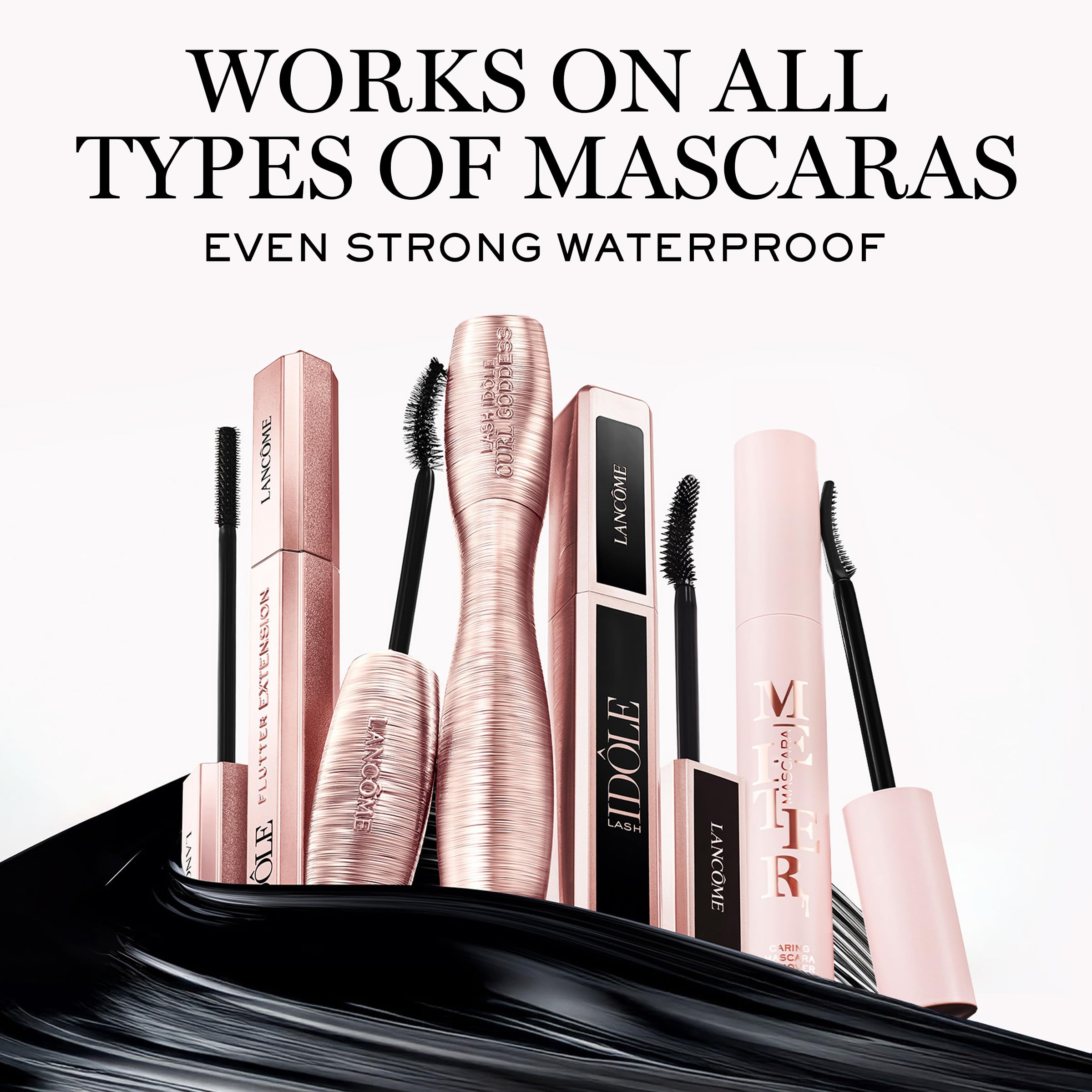 Lancôme Mascara Melter ingredients focus hints hydrating, gentle components.