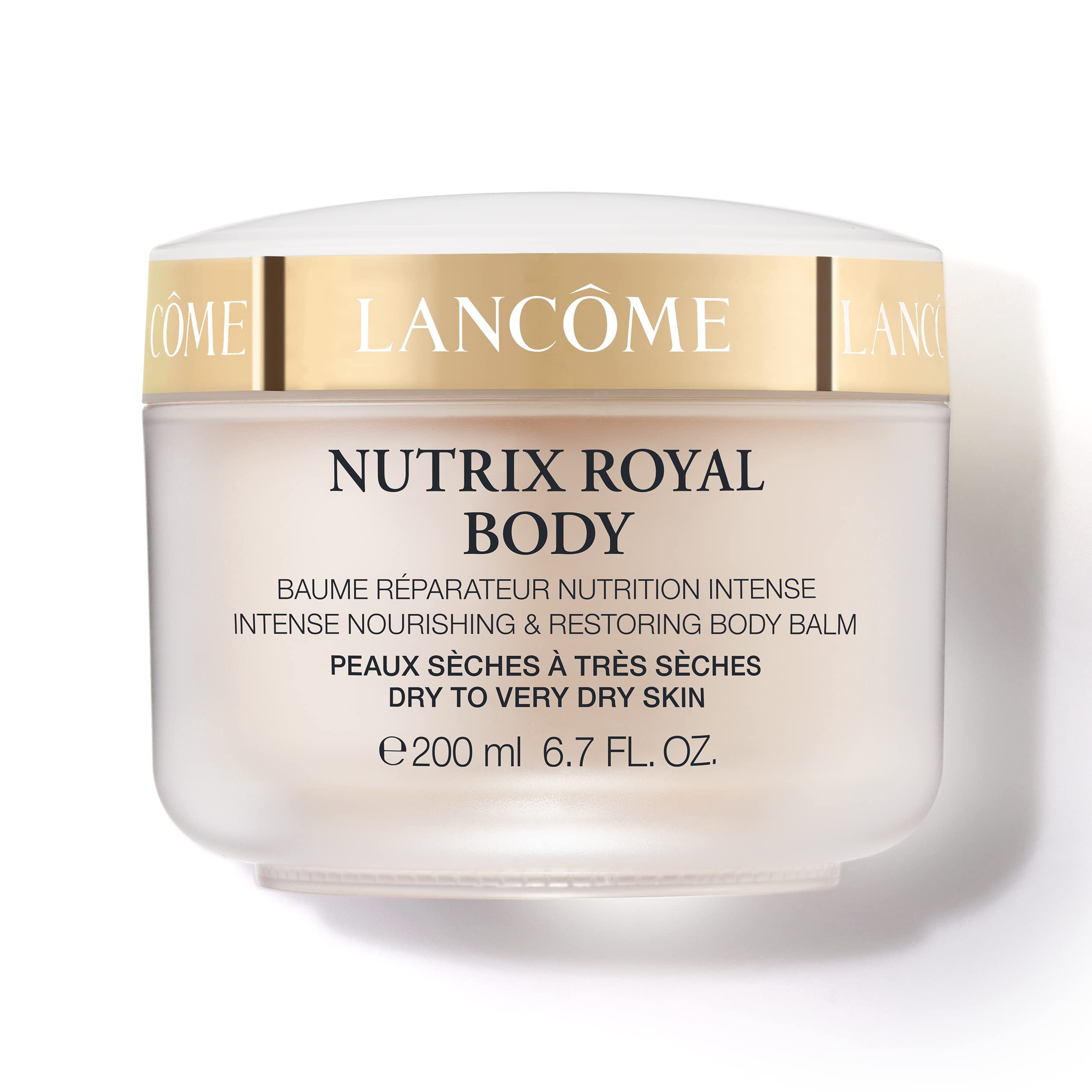 Lancôme Nutrix Royal Body Butter jar delivering rich hydration and comfortable softness.